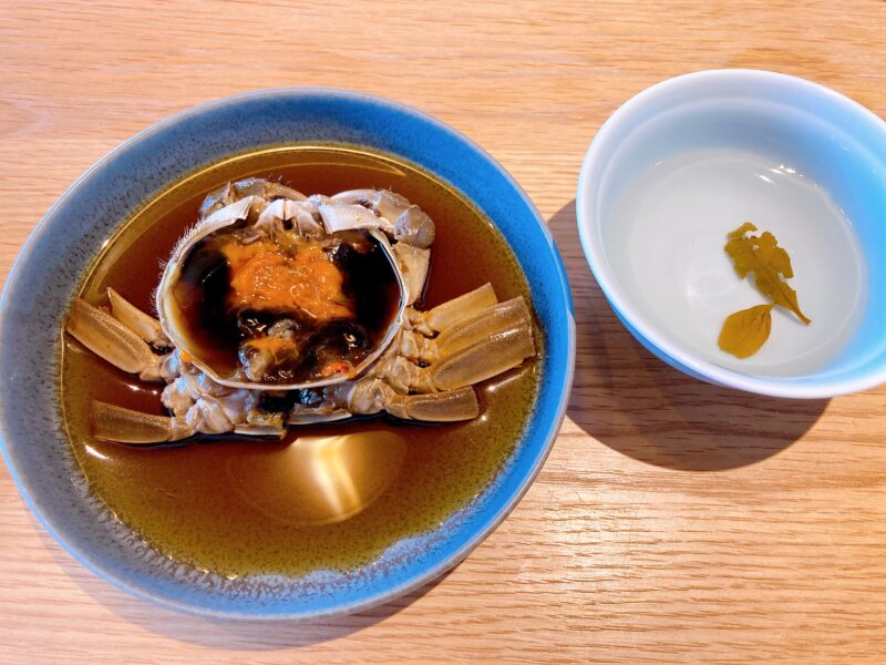 上海蟹とフィンガーボウル