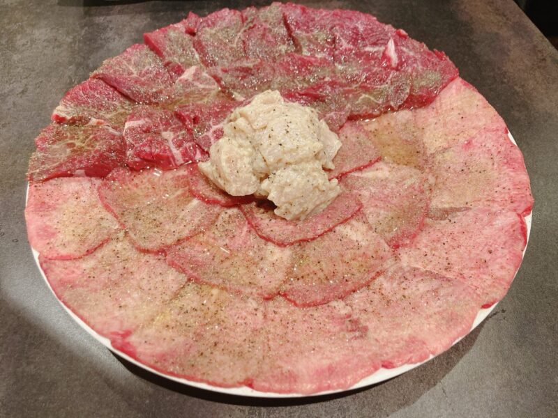 タン・サガリ・ミノ3種盛（武蔵小杉 大衆焼肉 暴飲暴食）