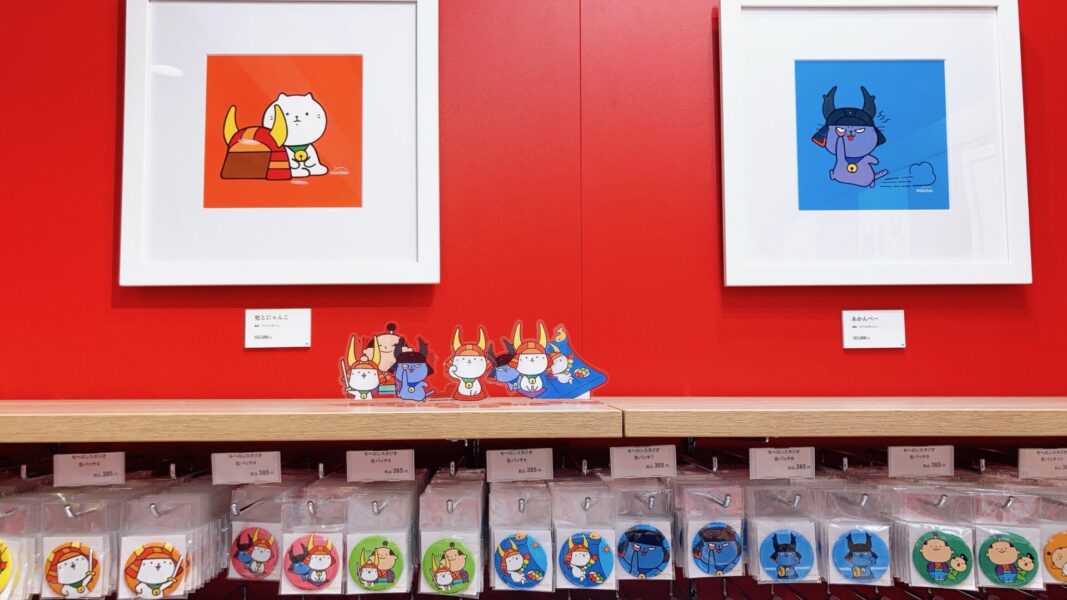 ひこにゃん・わるにゃんこ将軍のイラスト、アクスタ、ステッカー
