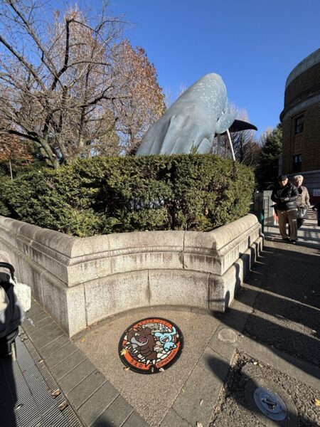 国立科学博物館のポケふた(遠景)